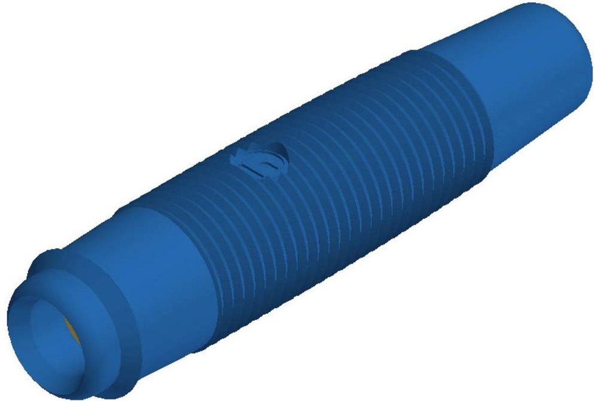 SKS Hirschmann KUN 30 Au Laboratoriumbus Bus, recht Stift-Ø: 4 mm Blauw 1 stuk(s)