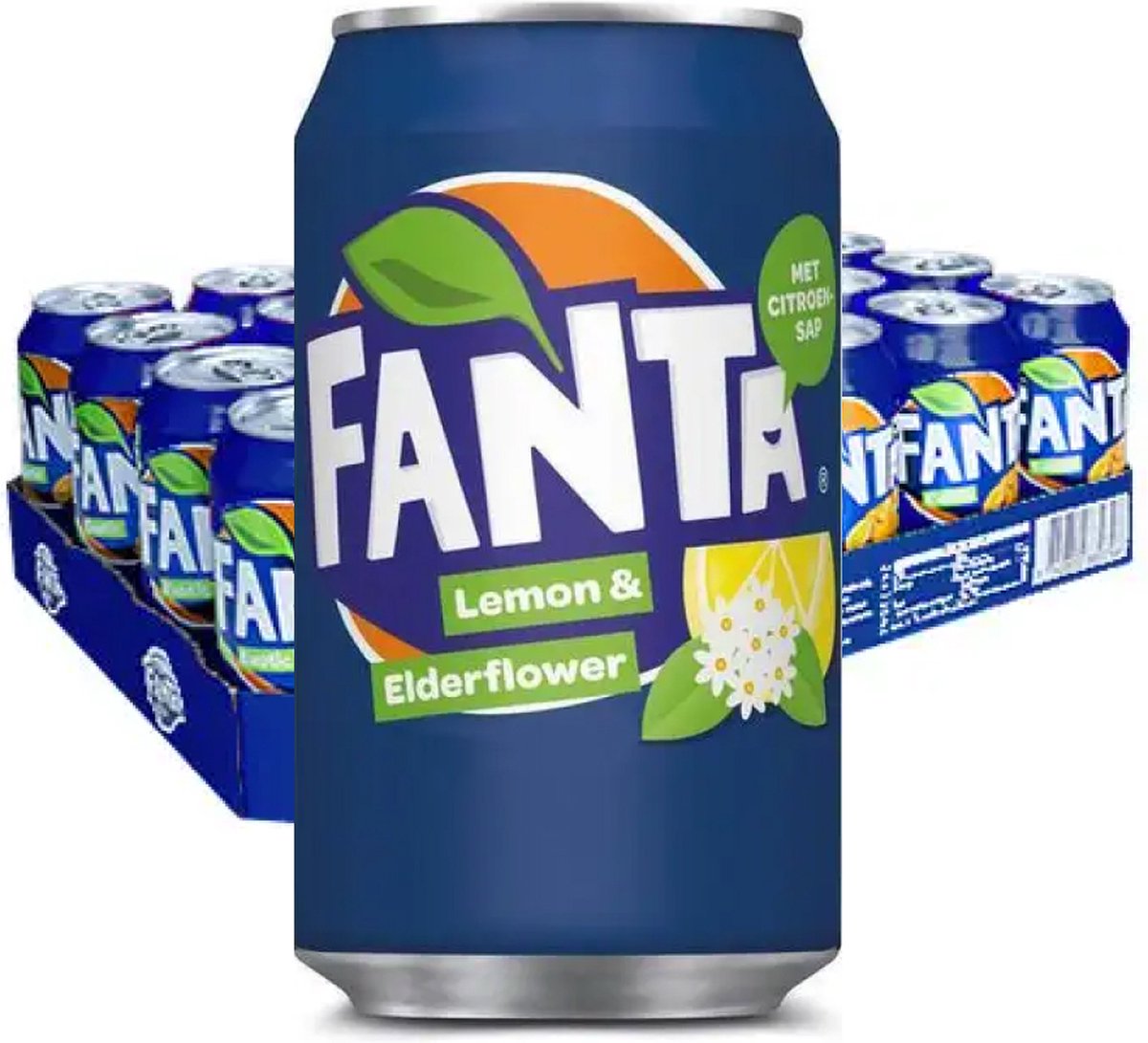 Fanta Lemon & Elderflower blik 24x330 ml
