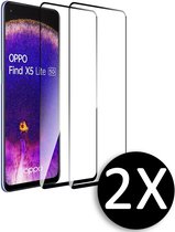 HB Glas Geschikt voor Oppo Find X5 Lite 5G Screenprotector Glas Gehard - Tempered Glass - Volledige Bescherming - 2 Stuks