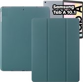 Samsung Tab A (2019) 10.1 inch Hoes - Donker Groen Smart Folio met Samsung S Pen Vakje - SM-T510 Samsung Galaxy Tab A 2019 Cover - Samsung Galaxy Tab A 10.1 inch Hoesje