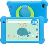 ANXONIT Kindertablet - 7 inch WiFi Android 11 - 1080P IPS scherm - 32GB opslag - Kinderveilige anti-valhoes - Inclusief extra Stylus pen - Blauw