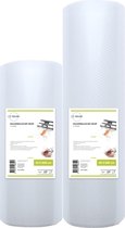 Veluw® Vacuümrollen - Vacumeerfolie met Reliëf - 20+28 x 600 cm - 2 Stuks - Vacuumzakken Voedsel - Sous Vide Zakken - BPA-Vrij