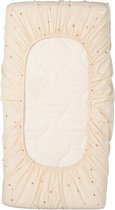 Koeka Ledikanthoeslaken Grainfield Warm White <br /> 60 x 120 cm