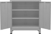 Archiefkast 90x40x100 cm staal antracietkleurig