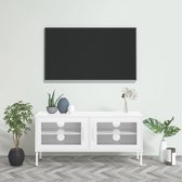 Tv-meubel 105x35x50 cm staal wit