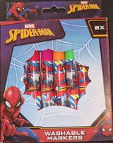 Spiderman Marvel Disney uitwasbare stiften 8 stuks kinderen kleuren kleurboek