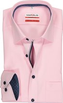 MARVELIS modern fit overhemd - roze (contrast) - Strijkvrij - Boordmaat: 43