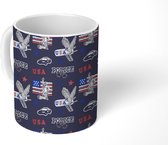 Mok - Koffiemok - Amerika - Adelaar - Politie - Patroon - Mokken - 350 ML - Beker - Koffiemokken - Theemok