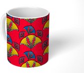 Mok - Koffiemok - Afrika - Vlieger - Patronen - Abstract - Mokken - 350 ML - Beker - Koffiemokken - Theemok