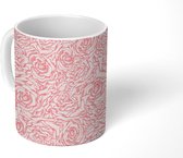 Mok - Koffiemok - Rozen - Zentangle - Patronen - Mokken - 350 ML - Beker - Koffiemokken - Theemok