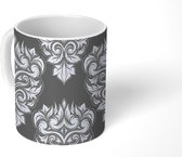 Mok - Koffiemok - Luxe - Patronen - Antiek - Damast - Mokken - 350 ML - Beker - Koffiemokken - Theemok