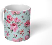 Mok - Koffiemok - Rozen - Patronen - Bloemen - Mokken - 350 ML - Beker - Koffiemokken - Theemok