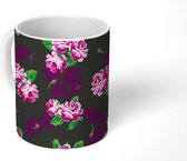 Mok - Koffiemok - Rozen - Boeket - Patronen - Mokken - 350 ML - Beker - Koffiemokken - Theemok