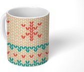 Mok - Koffiemok - Patronen - Kersttrui - Christmas - Feest - Mokken - 350 ML - Beker - Koffiemokken - Theemok