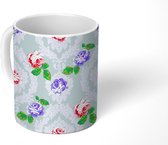 Mok - Koffiemok - Patronen - Rozen - Ornament - Mokken - 350 ML - Beker - Koffiemokken - Theemok