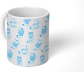 Mok - Koffiemok - Katten - Winter - Patronen - Kerst - Mokken - 350 ML - Beker - Koffiemokken - Theemok