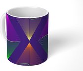 Mok - Koffiemok - Neon - Lasers - Patronen - Mokken - 350 ML - Beker - Koffiemokken - Theemok