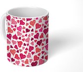 Mok - Koffiemok - Valentijn cadeautje voor hem - Love - Hart - Mokken - 350 ML - Beker - Koffiemokken - Theemok