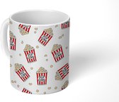 Mok - Koffiemok - Eten - Patroon - Popcorn - Mokken - 350 ML - Beker - Koffiemokken - Theemok