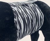 Hondenluier Zebra Maat M - Wasbaar - Verstelbaar 42-49 cm - Plasband reu