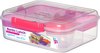 Sistema To Go - Boîte produits frais - Boîte Bento - Avec tiroir à sandwich - Blauw - 1,76L