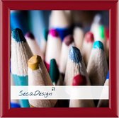 SecaDesign Tours Fotolijst - Fotomaat 15x15 cm - Rood / Wijnrood