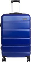 BlockTravel reiskoffer met wielen 95 liter - lichtgewicht - cijferslot - blauw (42016)