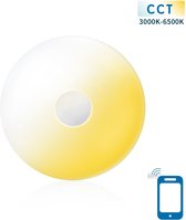 Plafondlamp Ø 34cm WiFi CCT 3000K-6500K | warmwit - daglichtwit - LED 18W=130W gloeilamp