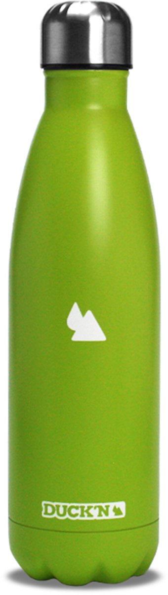 RVS thermosfles - groen - 500 ml - waterfles - drinkfles - sport