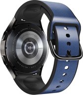 Smartwatch bandje -Geschikt voor Samsung Galaxy Watch 4 horlogebandje - Siliconen gesp - Fungus - Donkerblauw