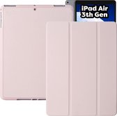 iPad Air 3 (2019) 10.5 Hoes - iPad Air 2019 (3e generatie) Case - Roze - Smart Folio iPad Air Cover met Apple Pencil Opbergvak - Hoesje voor Apple iPad Air 3e Generatie (2019) 10.5