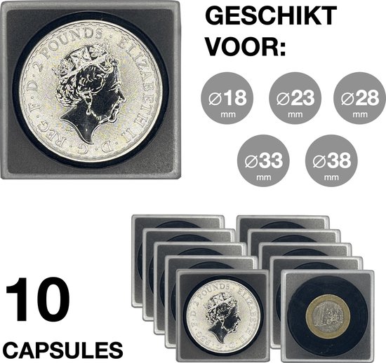 100 stuks muntcapsules 27mm munten opbergdoos kunststof munthouder ronde muntcontainer met opbergdoos voor heldere muntbescherming herdenkingsmunt kleine ronde doos muntenverzamelaccessoires