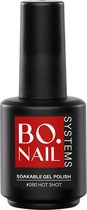 BO.NAIL BO.NAIL Soakable Gelpolish #080 Hot Shot (15ml) - Topcoat gel polish - Gel nagellak - Gellac