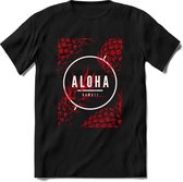 Aloha Hawaii | TSK Studio Zomer Kleding  T-Shirt | Rood | Heren / Dames | Perfect Strand Shirt Verjaardag Cadeau Maat XL
