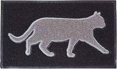 Esschert - Kattenbakmat - Placemat Voerbak - Kattenmat - Deurmat - Mat - Antislip - 75 x 44,5 cm - Grijs