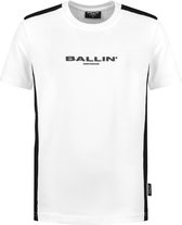 Ballin Amsterdam -  Jongens Slim Fit   T-shirt  - Wit - Maat 128