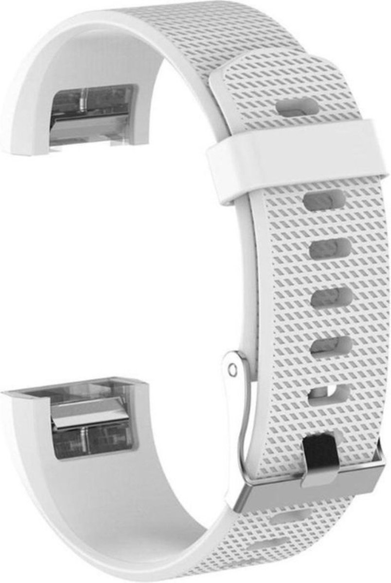 Jumada's - Fitbit Charge 2 bandje - Beweging - Accessoires - Fitbit - Wit - Small