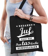 Sac cadeau Merci JUF pour le sac cadeau en coton noir de la grande année scolaire