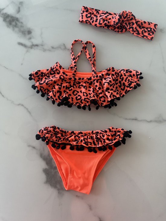 Bikini Filles avec bandeau "Coral" disponible dans les tailles 56/62 à 146/152