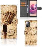Telefoonhoesje Xiaomi Redmi Note 10/10T 5G | Poco M3 Pro Cover Ontwerpen Bladmuziek