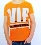 Jongens T-shirt - VIP - Voor Koningsdag - Holland - Nr1 - Maat: 86/92 - Oranje - Nederland - WK 2022