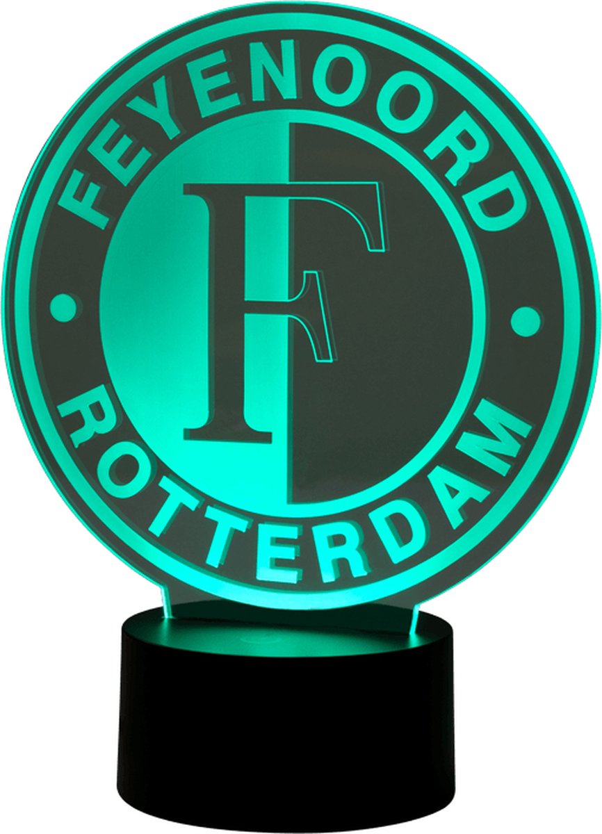 Klarigo®️ Nachtlamp – 3D LED Lamp Illusie – 16 Kleuren – Bureaulamp –  Feyenoord... | bol.com