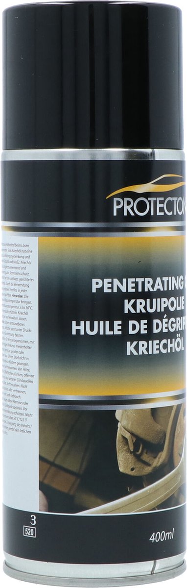 Protecton Kruipolie - Maakt vastgelopen bevestigingen & vastzittende delen los - Goede penetrerende werking - Bevat grafiet en MoS2 - Waterbestendig - Beschermt tegen corrosie - 400ml — afbeelding 2