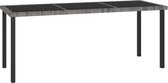 Medina Tuintafel 180x70x73 cm poly rattan grijs