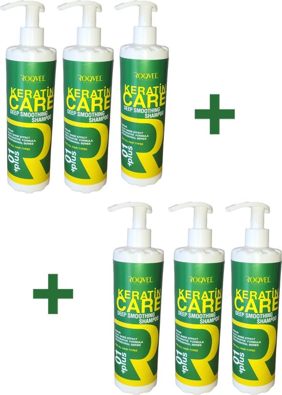 Roqvel Keratin Care shampoo 300ml 3+3 gratis