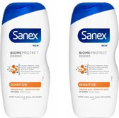 Sanex Showergel - Dermo Sensitive - Voordeelverpakking 2 x 500 ml