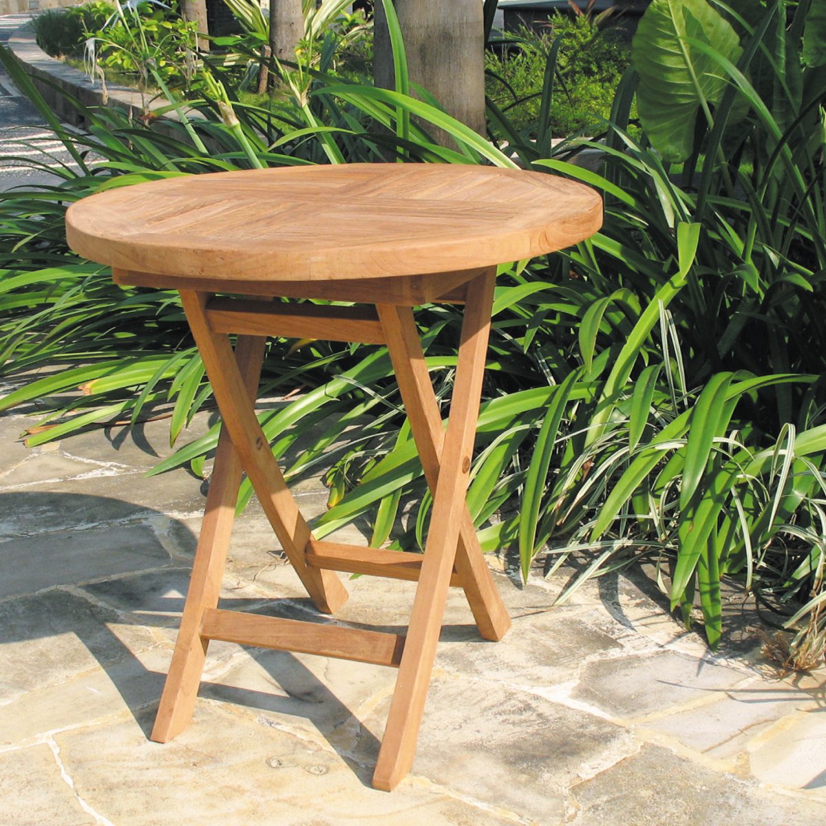DKS - Side table voor buiten Antiliae inklapbaar teakhout 50*50