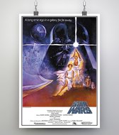 Poster film Star Wars 1977 - Filmposter extra dik 200 gram papier