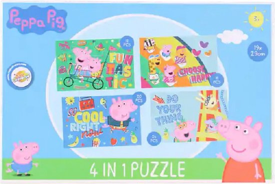 Afbeelding van het spel Peppa Pig 4 in 1 puzzle