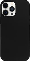 BMAX Siliconen hard case hoesje geschikt voor iPhone 13 Pro Max - Hardcover - Apple - Back cover - Backcover - Beschermhoesje - Telefoonhoesje - Hard case - Telefoonbescherming - Zwart